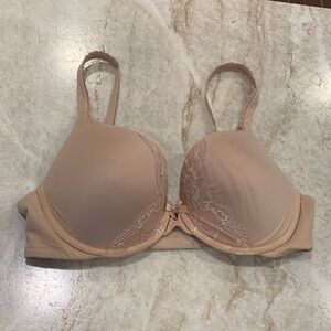Victoria’s Secret Padded Lace Tan Bra
